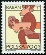 Polonia 1996 - serie Segni dello zodiaco: 70 gr