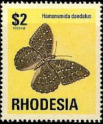 Rhodesia 1974 - serie Antilopi, fiori e farfalle: 2 $