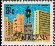 Rhodesia 1970 - serie Industria e vedute: 3½ c