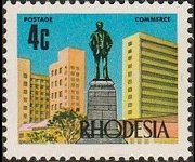 Rhodesia 1970 - serie Industria e vedute: 4 c
