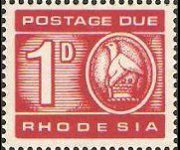 Rhodesia 1967 - serie Uccello di Zimbabwe: 1 p