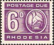 Rhodesia 1967 - serie Uccello di Zimbabwe: 6 p