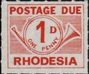 Rhodesia 1965 - serie Corno di posta: 1 p