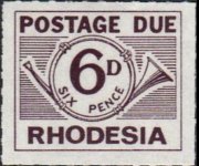 Rhodesia 1965 - serie Corno di posta: 6 p