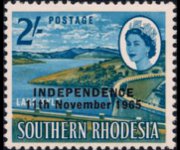Rhodesia 1966 - serie Soggetti vari - soprastampati: 2 sh