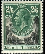 Northern Rhodesia 1925 - set King George V: 2'6 sh