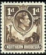Northern Rhodesia 1938 - set King George VI: 1 p
