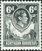 Northern Rhodesia 1938 - set King George VI: 6 p