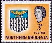 Rhodesia del nord 1963 - serie Stemma: 3 p
