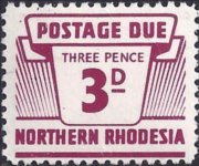 Rhodesia del nord 1963 - serie Cifra: 3 p