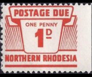 Rhodesia del nord 1963 - serie Cifra: 1 p