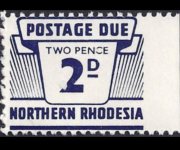 Rhodesia del nord 1963 - serie Cifra: 2 p