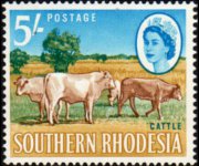 Rhodesia del sud 1964 - serie Soggetti vari: 5 sh