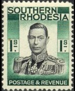 Rhodesia del sud 1937 - serie Re Giorgio VI: 1 sh