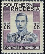 Southern Rhodesia 1937 - set King George VI: 2'6 sh