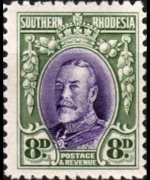 Rhodesia del sud 1931 - serie Re Giorgio V: 8 p