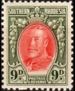 Southern Rhodesia 1931 - set King George V: 9 p