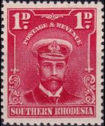 Rhodesia del sud 1924 - serie Re Giorgio V: 1 p