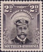 Rhodesia del sud 1924 - serie Re Giorgio V: 2 p