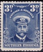 Southern Rhodesia 1924 - set King George V: 3 p