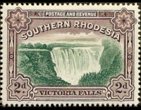Rhodesia del sud 1931 - serie Cascate Vittoria: 2 p