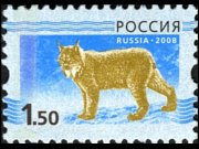 Russia 2008 - serie Animali: 1,50 Rub
