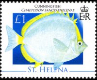 Saint Helena 2008 - set Marine life: 1 £