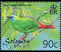 Isole Salomone 2001 - serie Uccelli: 90 c