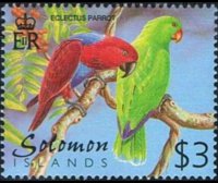 Isole Salomone 2001 - serie Uccelli: 3 $