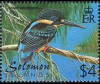 Isole Salomone 2001 - serie Uccelli: 4 $