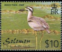 Isole Salomone 2001 - serie Uccelli: 10 $