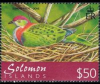 Isole Salomone 2001 - serie Uccelli: 50 $
