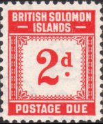 Isole Salomone 1940 - serie Cifra: 2 p