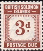 Isole Salomone 1940 - serie Cifra: 3 p