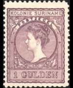 Suriname 1907 - serie Regina Guglielmina: 1 g