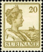 Suriname 1913 - set Queen Wilhelmina: 20 c