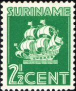 Suriname 1936 - set Ship: 2½ c