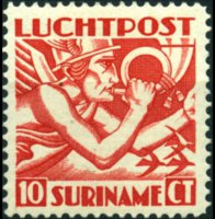 Suriname 1930 - serie Mercurio: 10 c