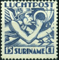 Suriname 1930 - serie Mercurio: 15 c