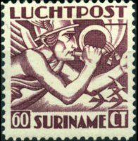 Suriname 1930 - serie Mercurio: 60 c