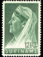 Suriname 1936 - set Queen Wilhelmina: 12½ c