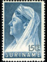Suriname 1936 - serie Regina Guglielmina: 15 c