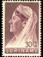 Suriname 1936 - serie Regina Guglielmina: 30 c