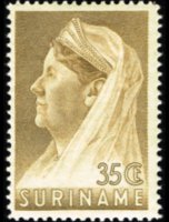 Suriname 1936 - serie Regina Guglielmina: 35 c
