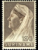 Suriname 1936 - serie Regina Guglielmina: 1,50 g