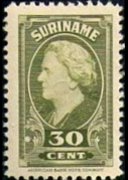 Suriname 1945 - serie Regina Guglielmina: 30 c