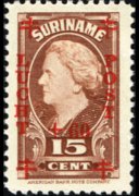 Suriname 1946 - serie Regina Guglielmina: 15 c + 60 c