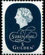 Suriname 1959 - serie Regina Giuliana: 5 g