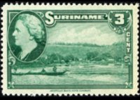 Suriname 1945 - set Pictures of Suriname: 3 c