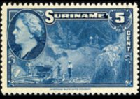 Suriname 1945 - set Pictures of Suriname: 5 c